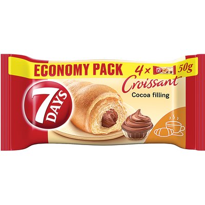 7DAYS CROISSANT KAKAÓS 4X50G termékképe