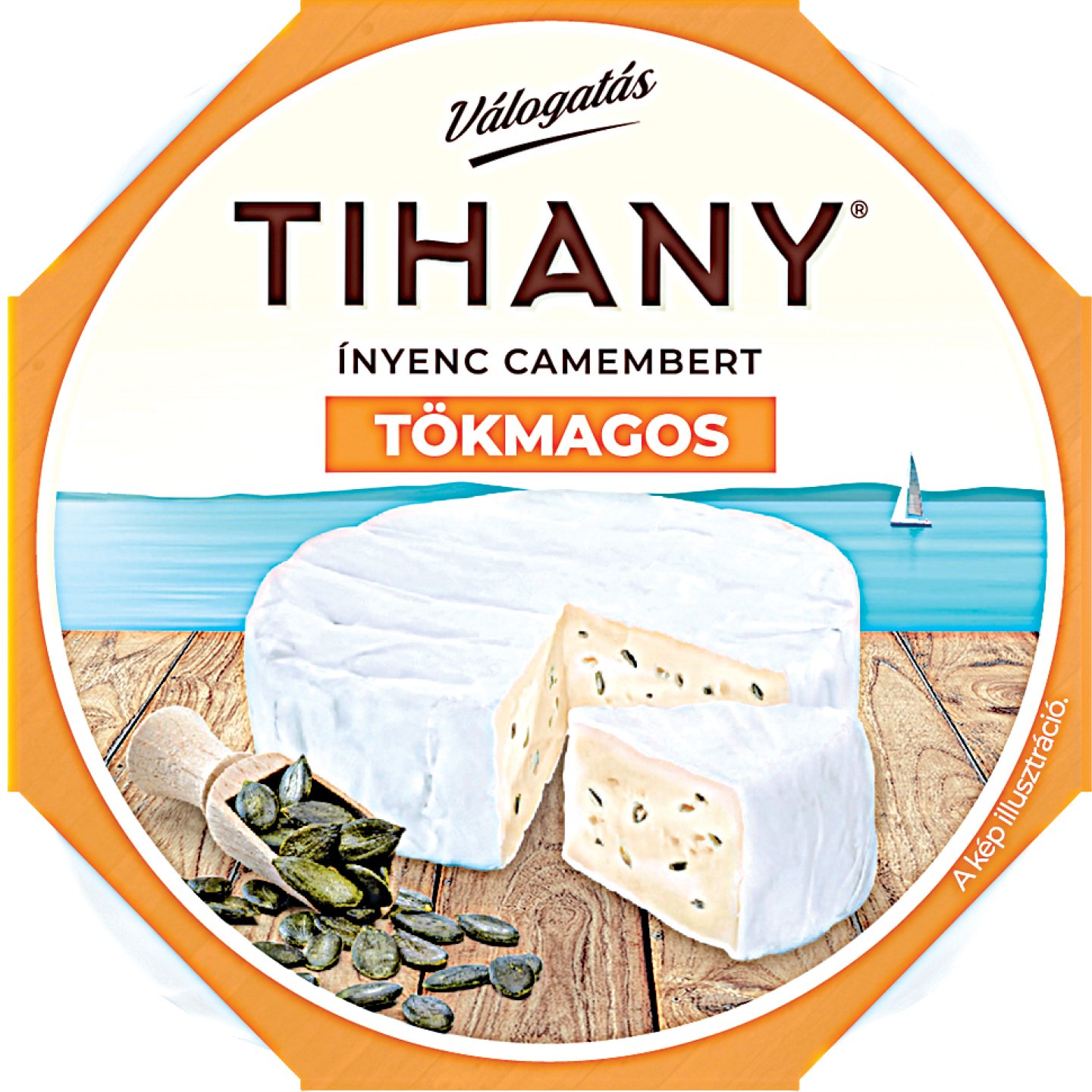 Tihany ínyenc Tökmagos Camembert