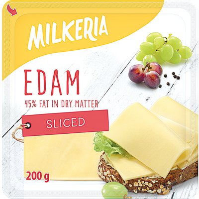MILKERIA EDAMI SZELETELT SAJT 200G termékképe
