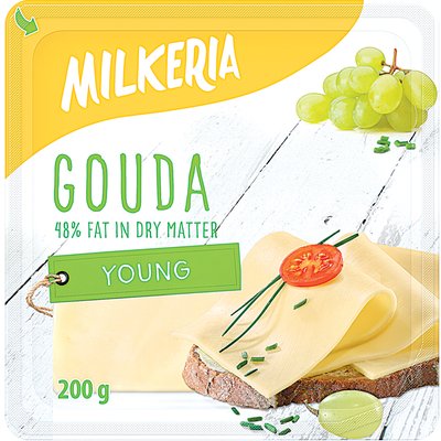 MILKERIA GOUDA SZELETELT SAJT 200G termékképe