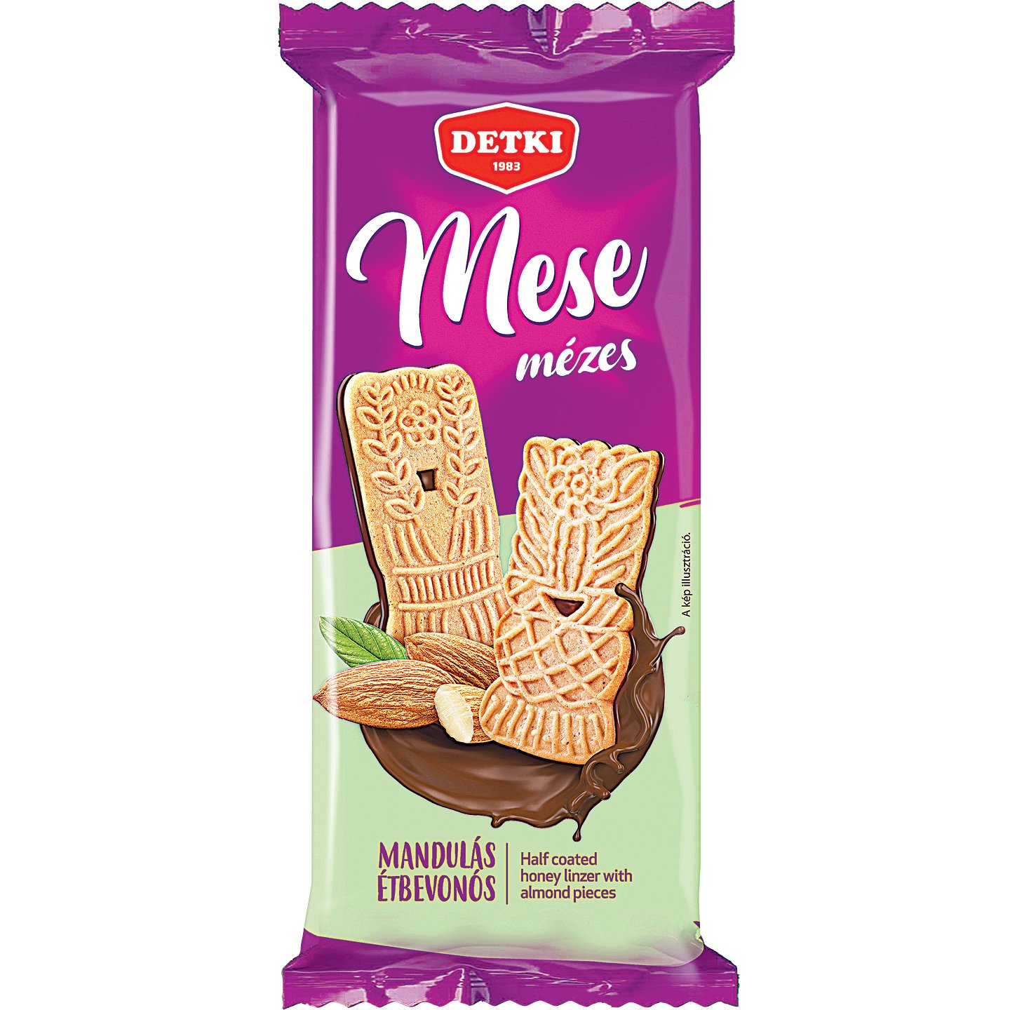 Mese Mézes Linzer Mandulás étbevonós