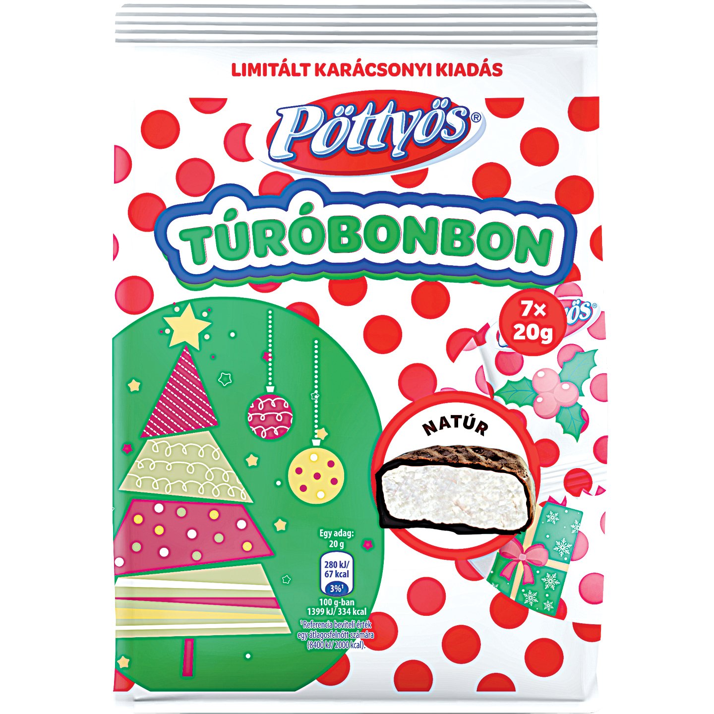 Pöttyös Natúr Túróbonbon
