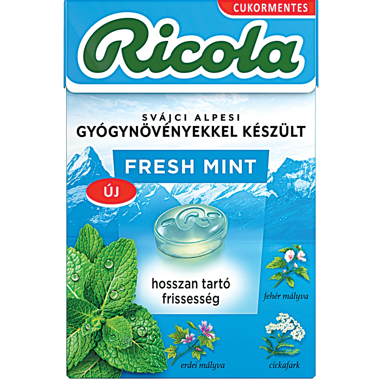 Ricola Fresh Mint ízű Cukorka
