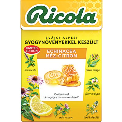 RICOLA ECHINACEA-MÉZ ÍZŰ CUKORKA termékképe