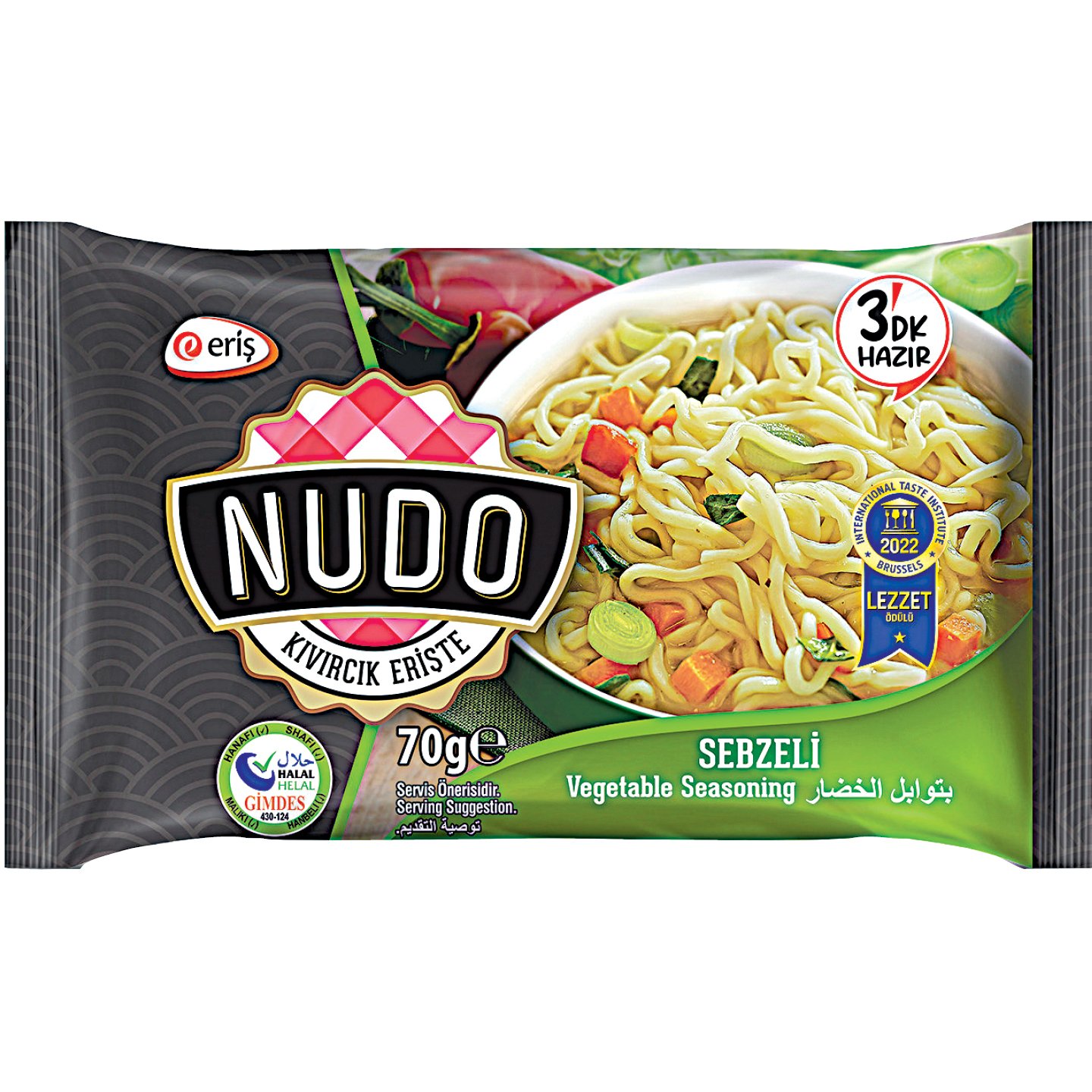Nudo Instant Zöldséges ízű Tészta