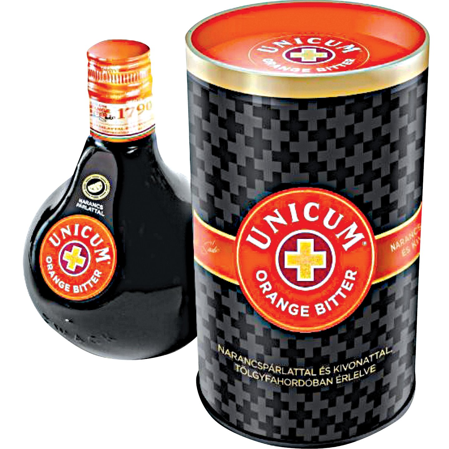 Zwack Unicum Narancs Díszdobozban +50 Ft Betétdíj