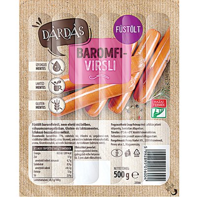 DÁRDÁS BAROMFI VIRSLI termékképe