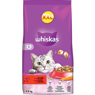 WHISKAS SZÁRAZ MACSKAEL.MARHA 3,8KG termékképe