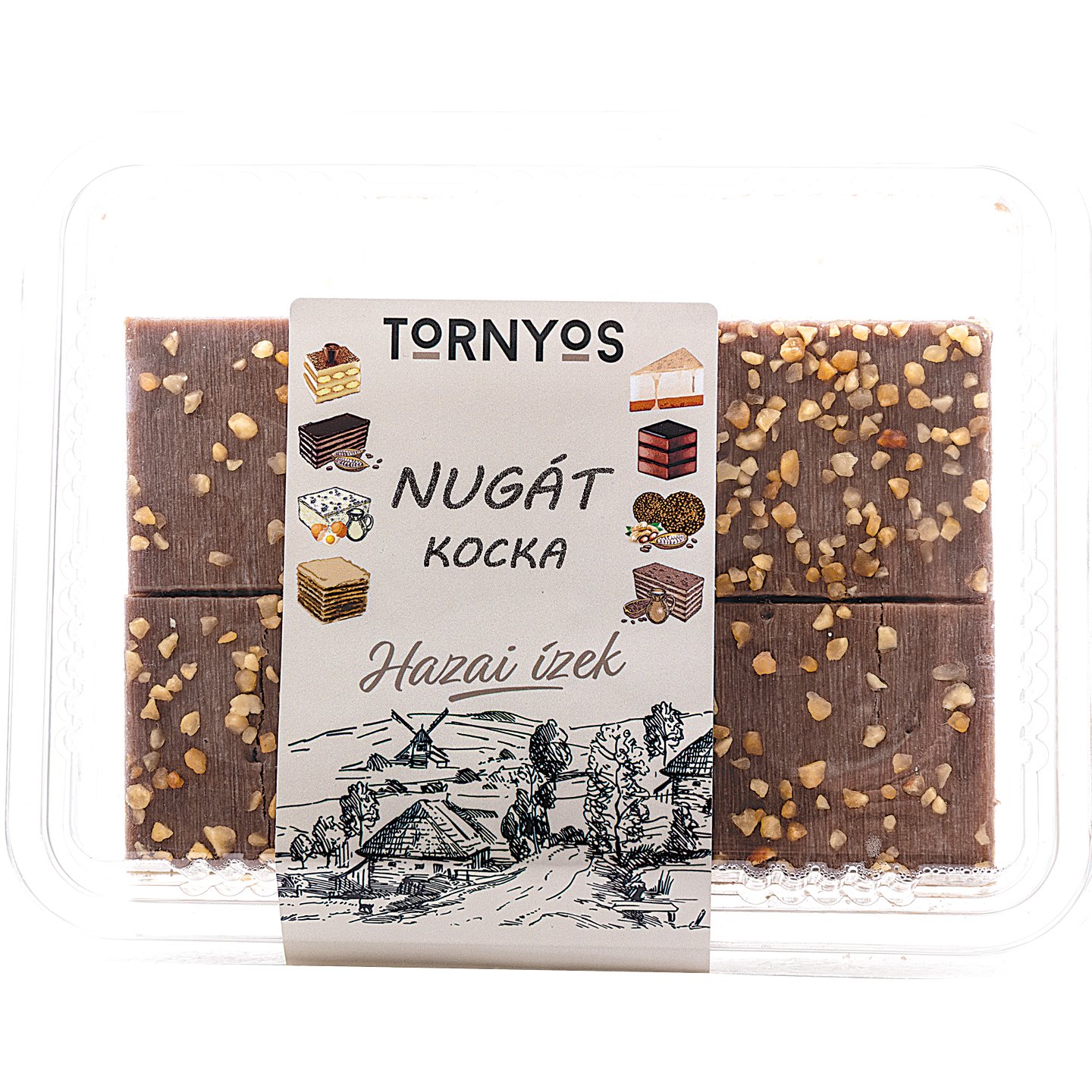 Tornyos Nugát Kocka 260g