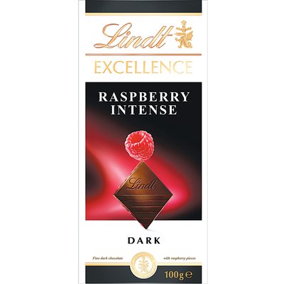LINDT EXCELLENCE MÁLNÁS ÉTCSOK.100G termékképe