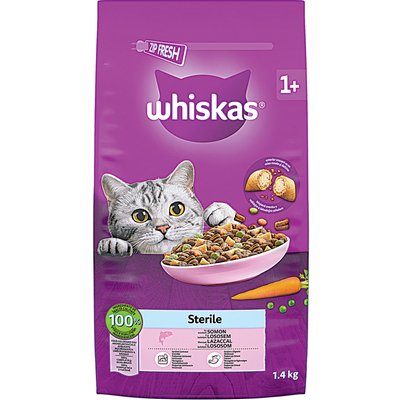 WHISKAS STERIL LAZAC ADULT 1,4KG termékképe