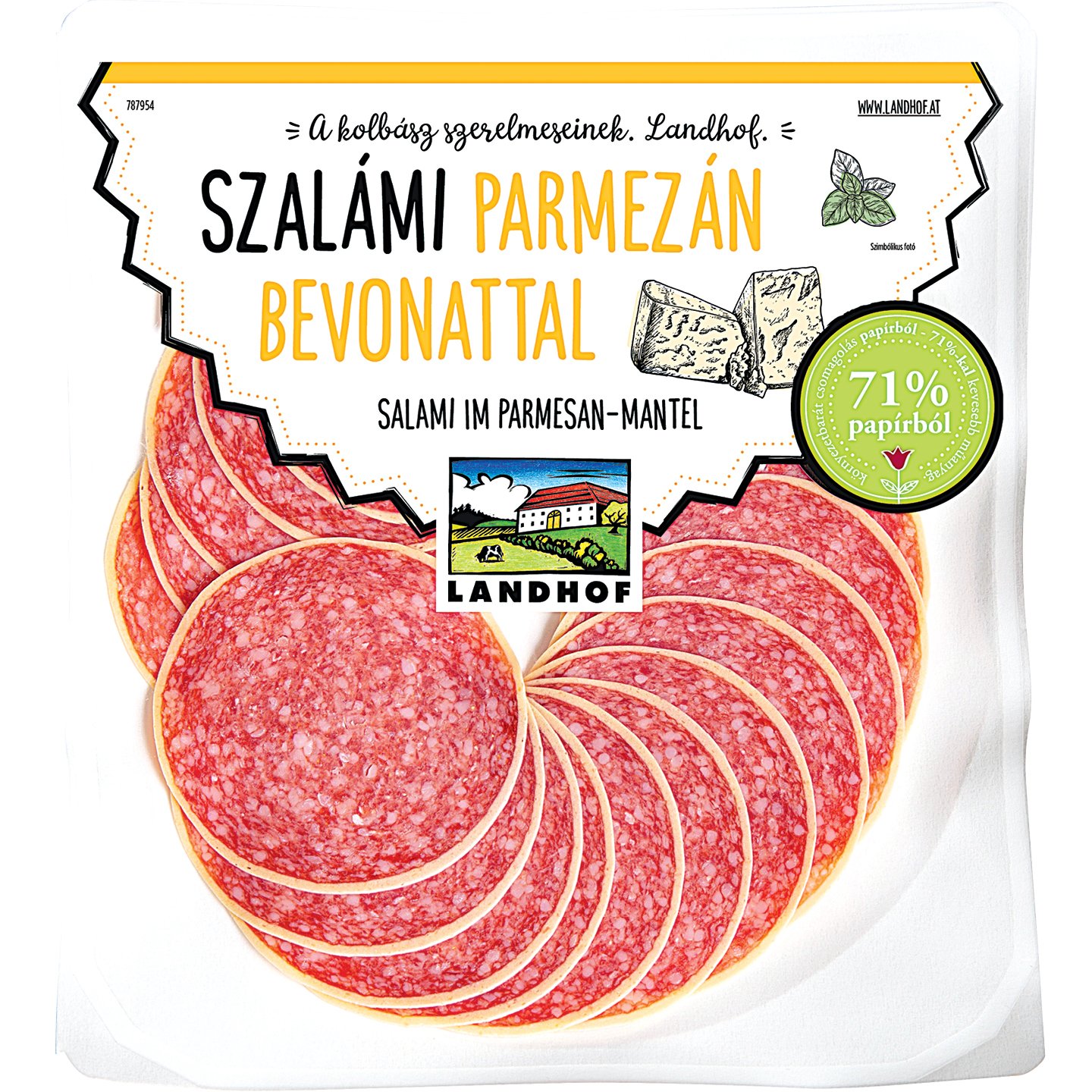 Landhof Szalámi Parmezán Bevonattal