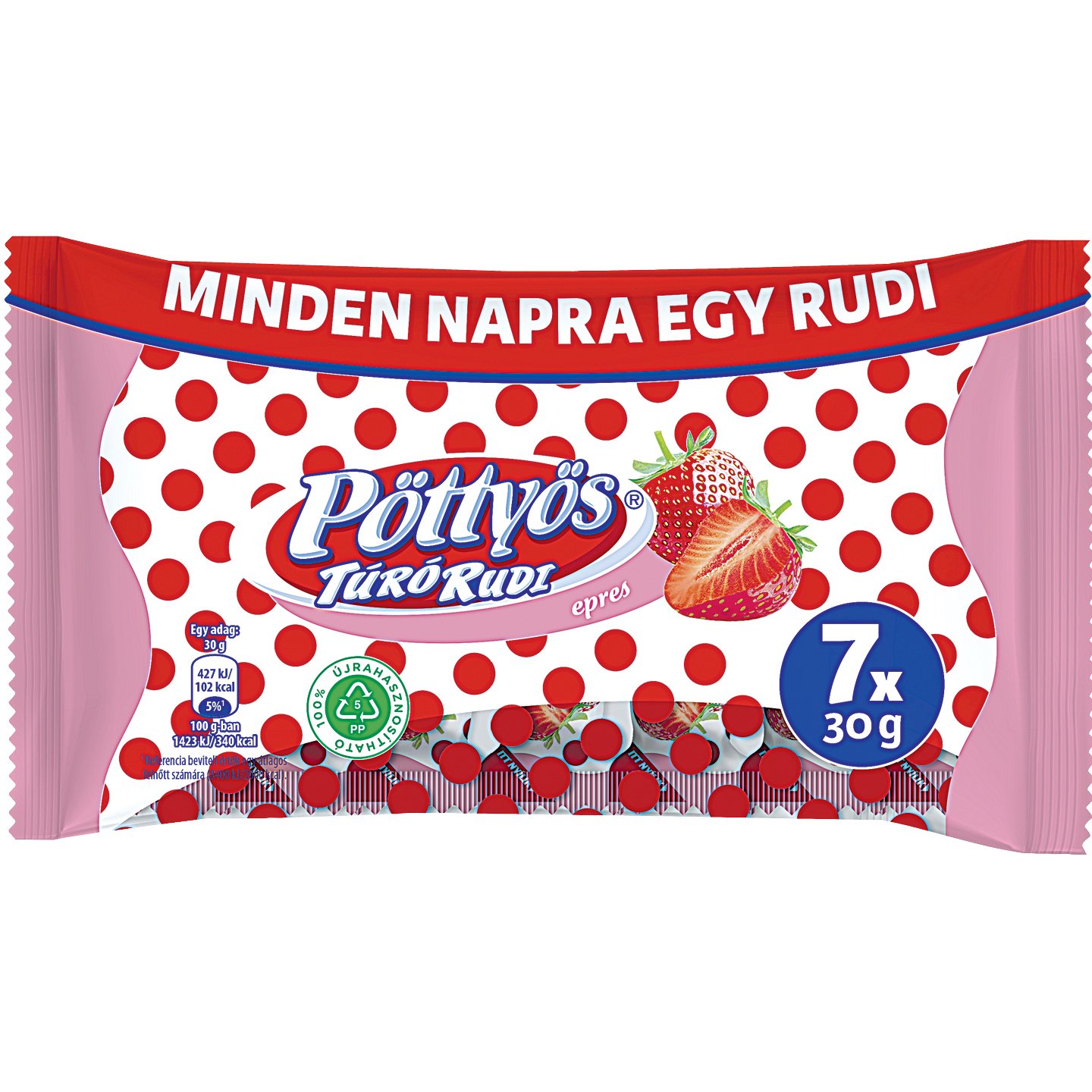 Pöttyös Túró Rudi Multipack Epres étbevonóval