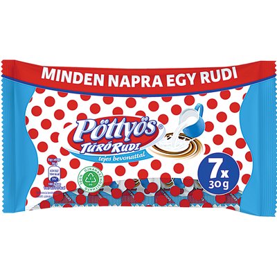PÖTTYÖS TR NATÚR TEJBEVONÓVAL 7X30G termékképe