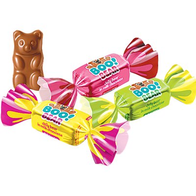 BOO! BEAR ZSELÉS CUKORKÁK TEJCSOKI BEVONATTAL termékképe