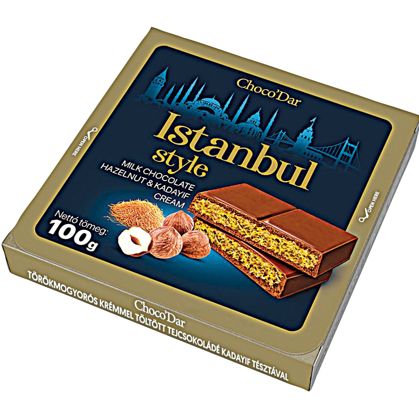Chocodar Mogyorós Istanbul Tejcsokoládé