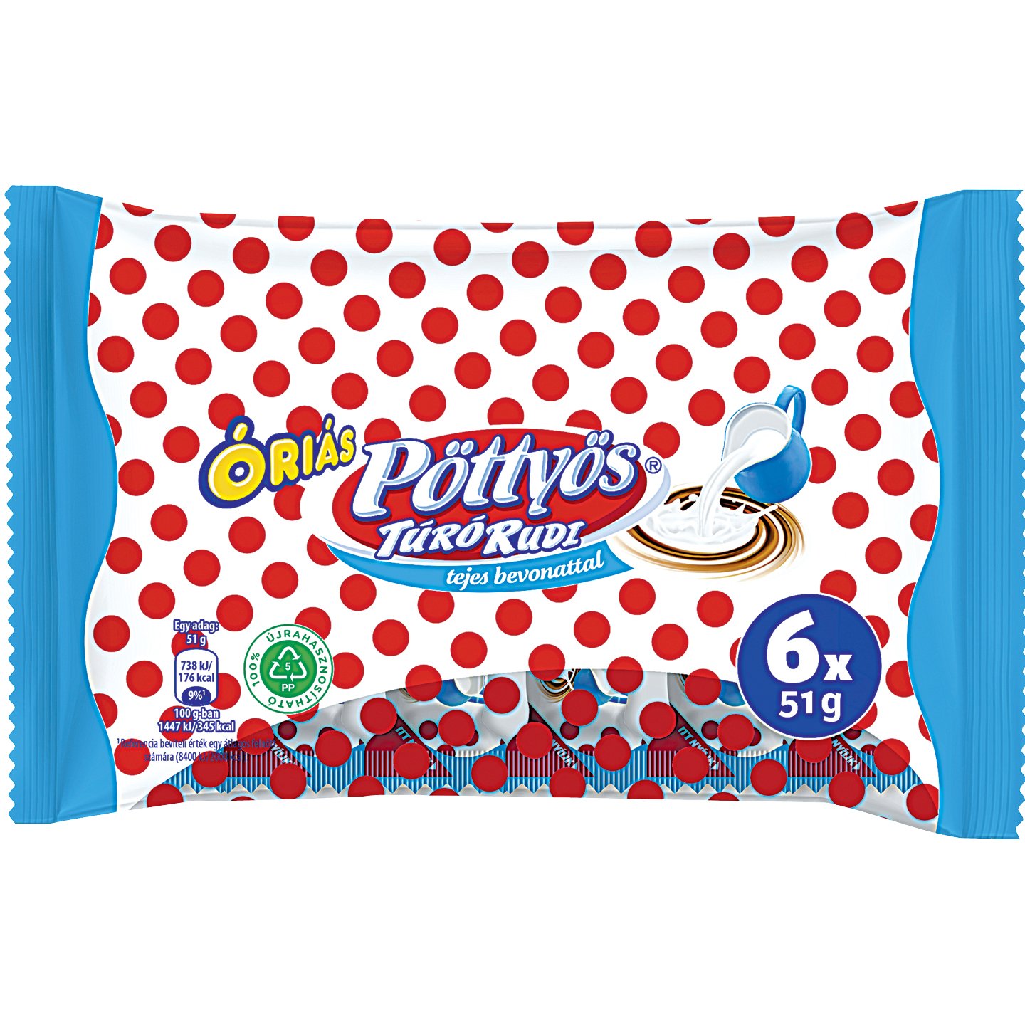 Pöttyös óriás Túró Rudi Multipack
