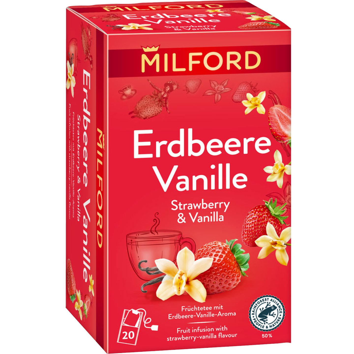 Milford Eper-vanília ízű Gyümölcstea