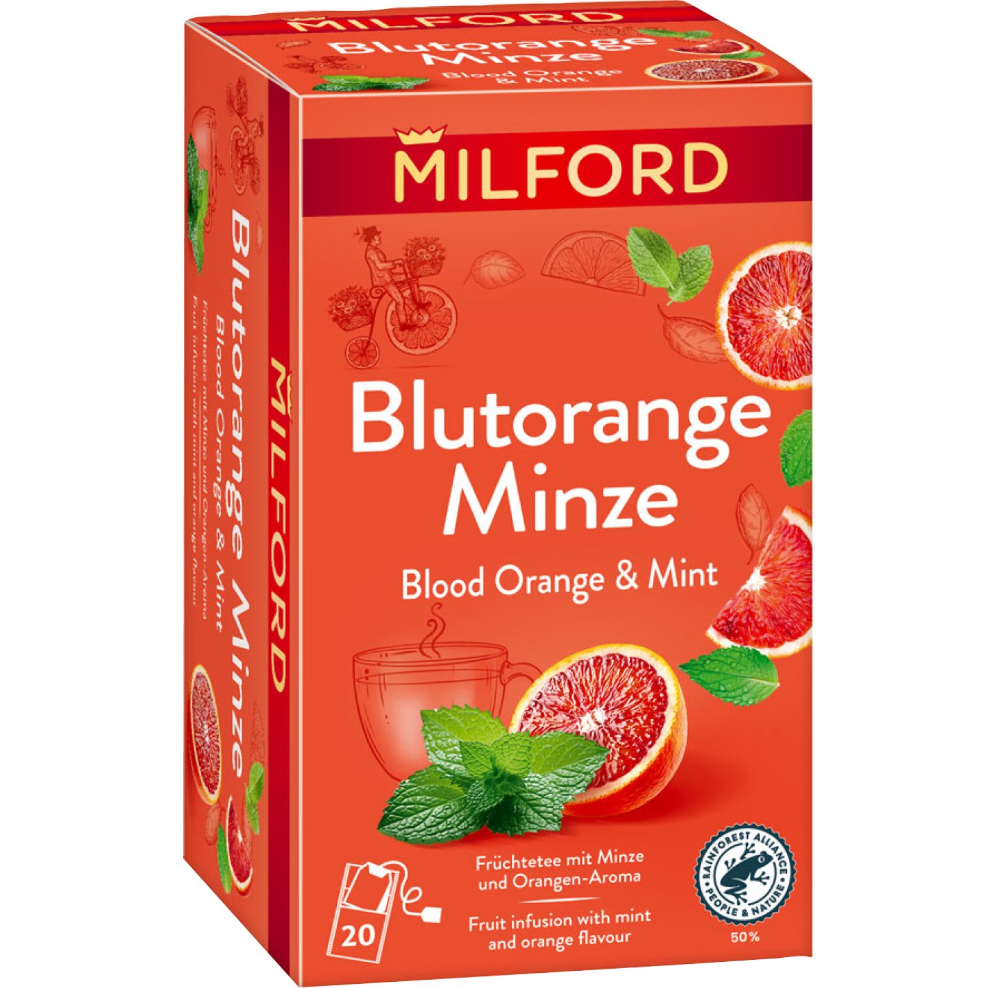 Milford Vérnarancs-borsmenta ízű Tea