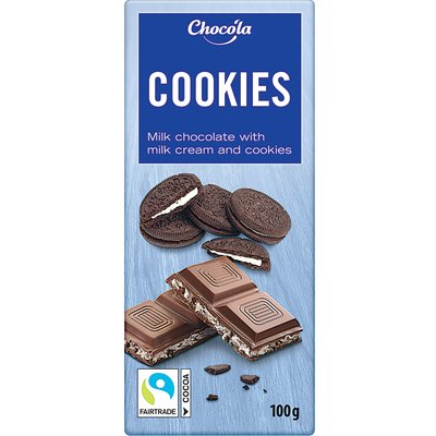 CHOCOLA COOKIES AND CREAM CSOKOLÁDÉ termékképe