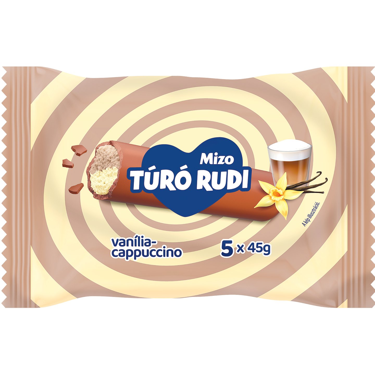 Mizo Túró Rudi Vanília-cappuccino Tejcsokoládé Multipack