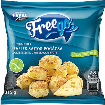 FREEGO GLUTÉNMENTES LEVELES SAJTOS POGÁCSA termékképe