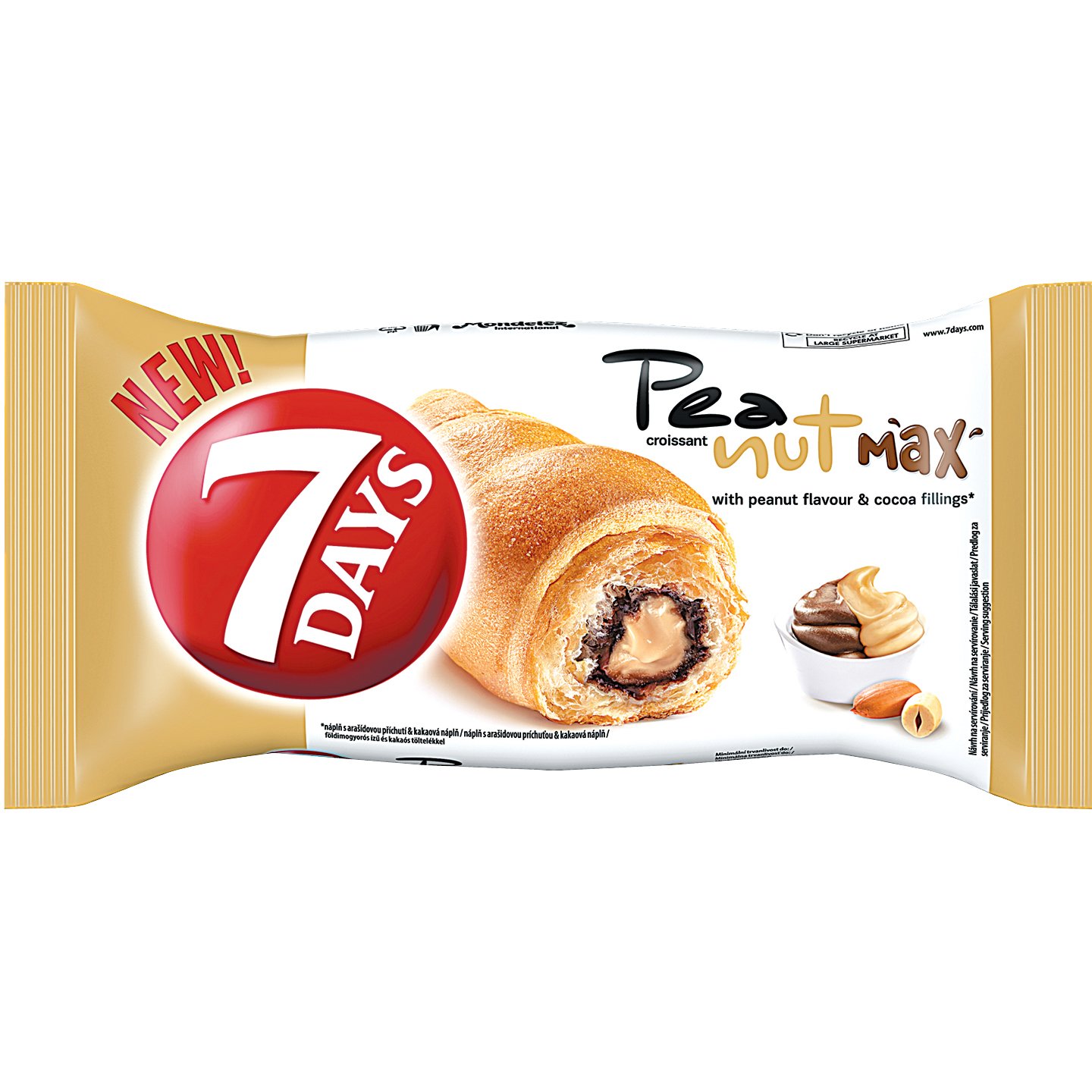 7days Földimogyoró-kakaó ízű Croissant