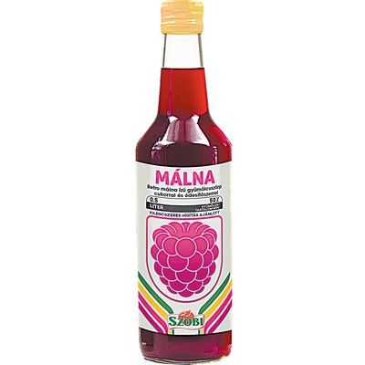 SZOBI RETRO MÁLNA SZÖRP 0,5L DRS termékképe