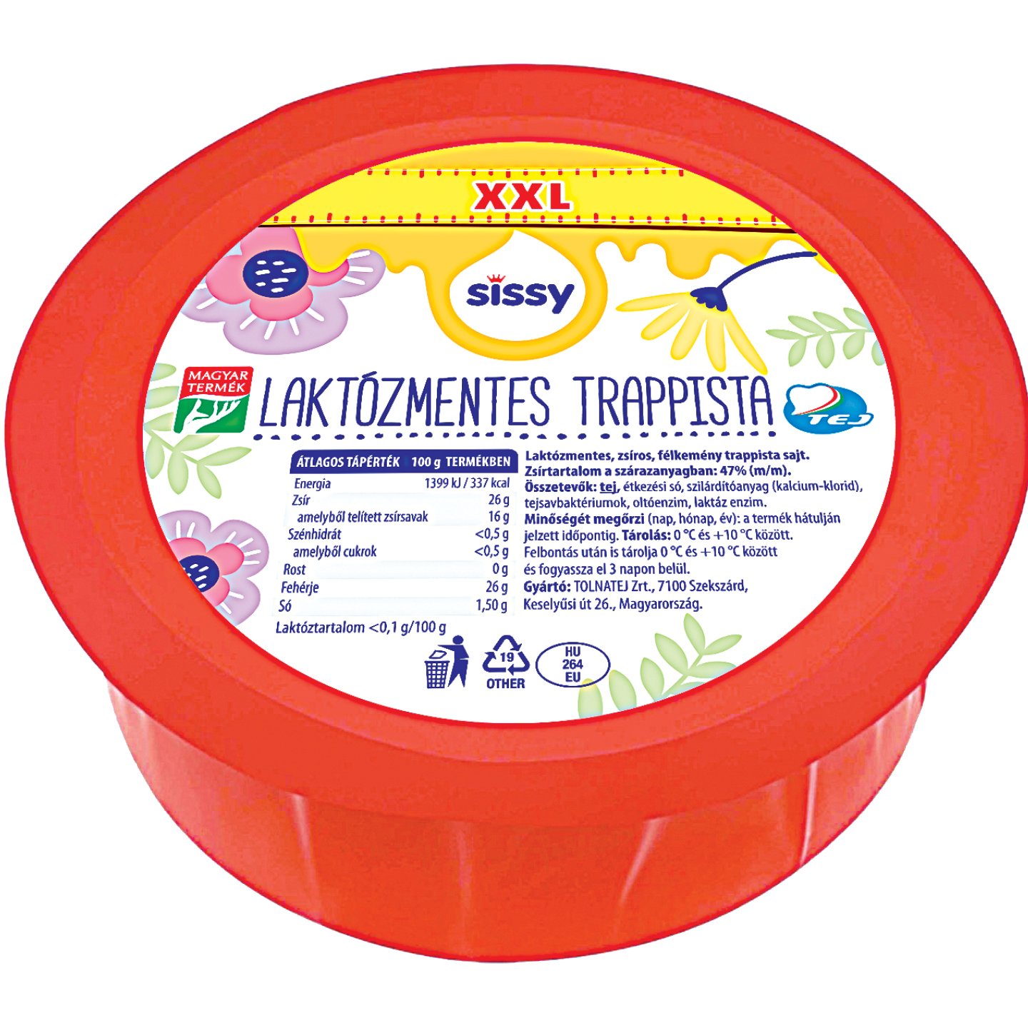 Sissy Laktózmentes Trappista Xxl
