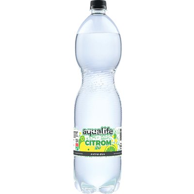 AQUALIFE ÍZESÍTETT ÁSVÁNYVÍZ CITROMÍZŰ +50FT BETÉTDÍJ termékképe