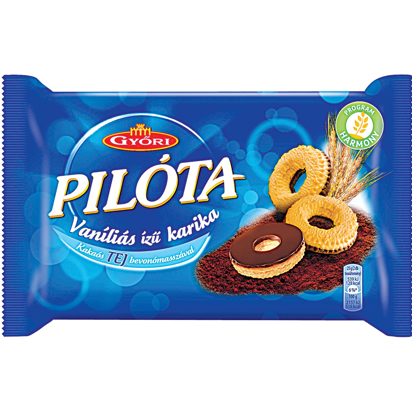 Pilóta Vaníliás Karika Tejbevonós