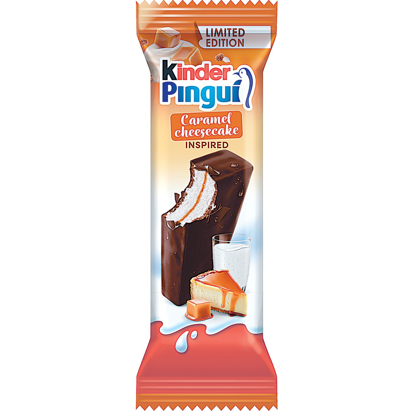 Kinder Pingui Karamellás Sajttorta