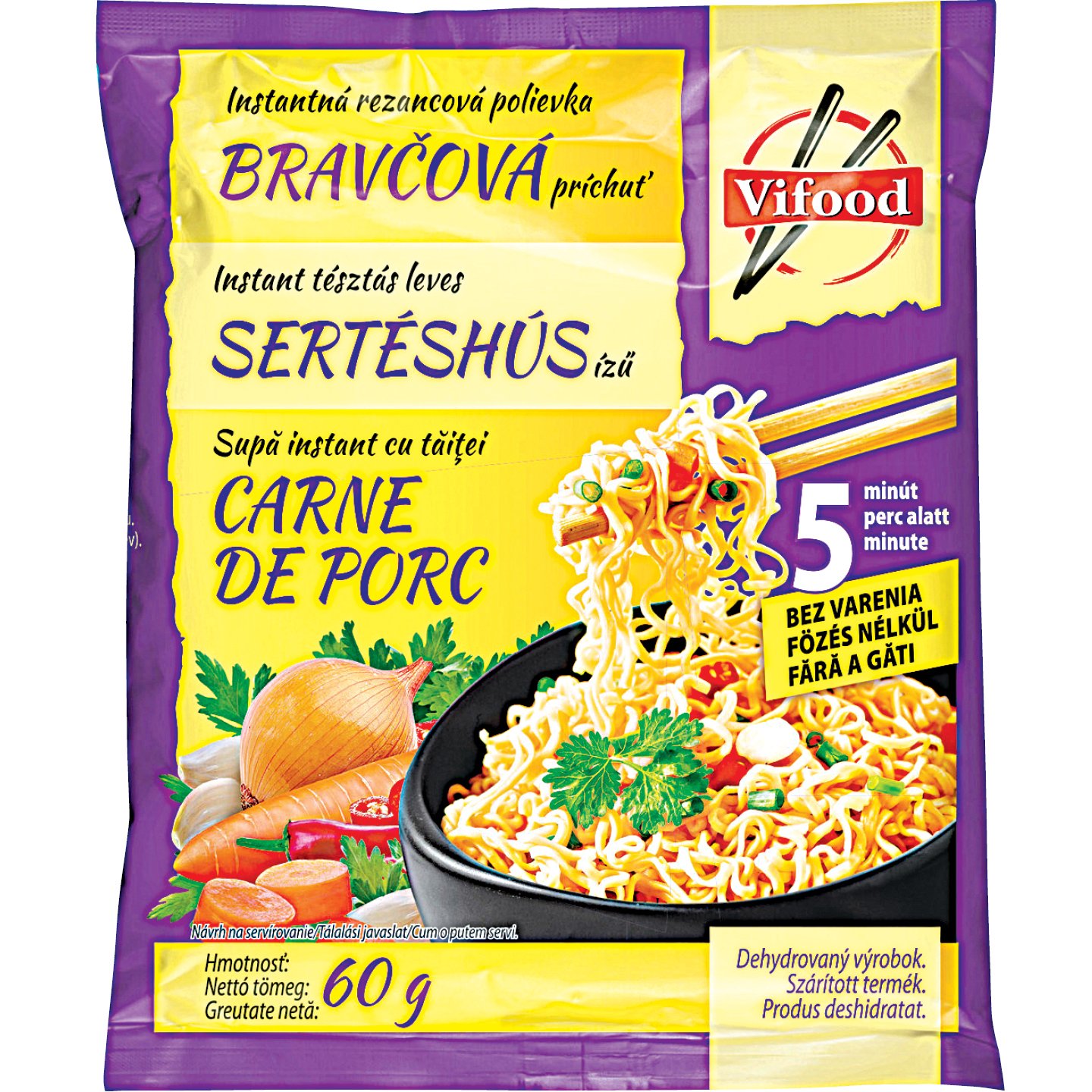 Vifood Instant Leves Sertéshús Ízű