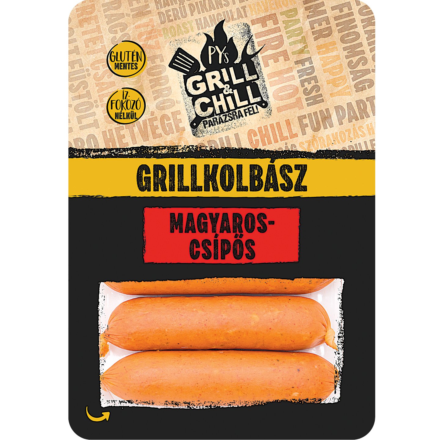 Magyaros-csípős Grillkolbász