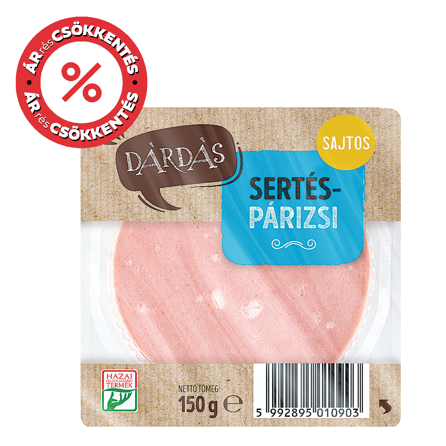 Dárdás Sajtos Sertéspárizsi