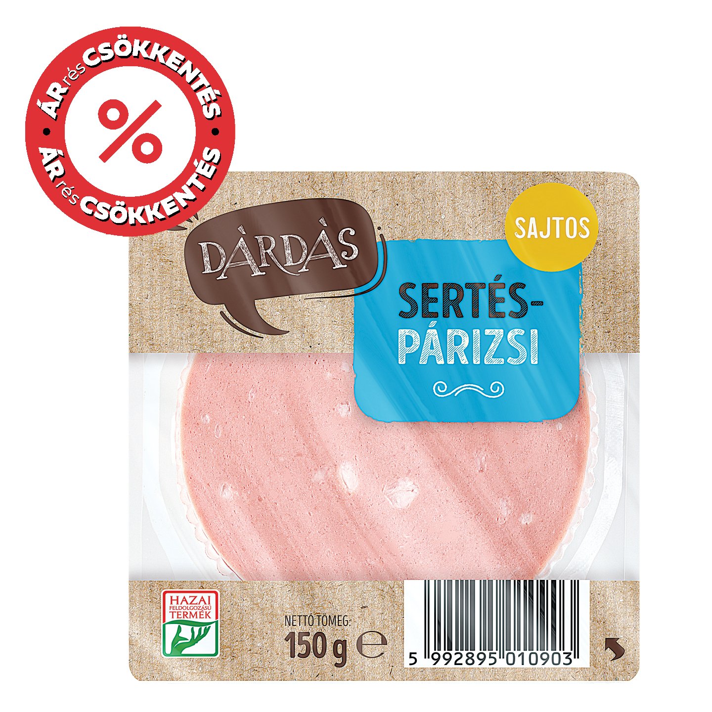 Dárdás Sajtos Sertéspárizsi