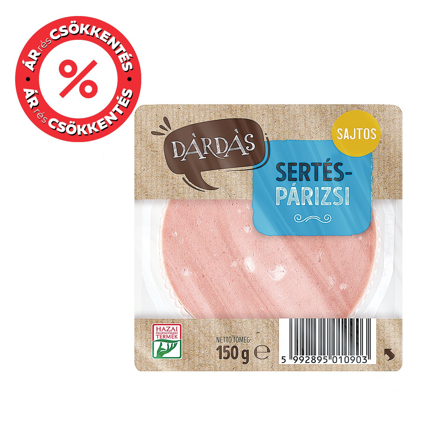 Dárdás Sajtos Sertéspárizsi