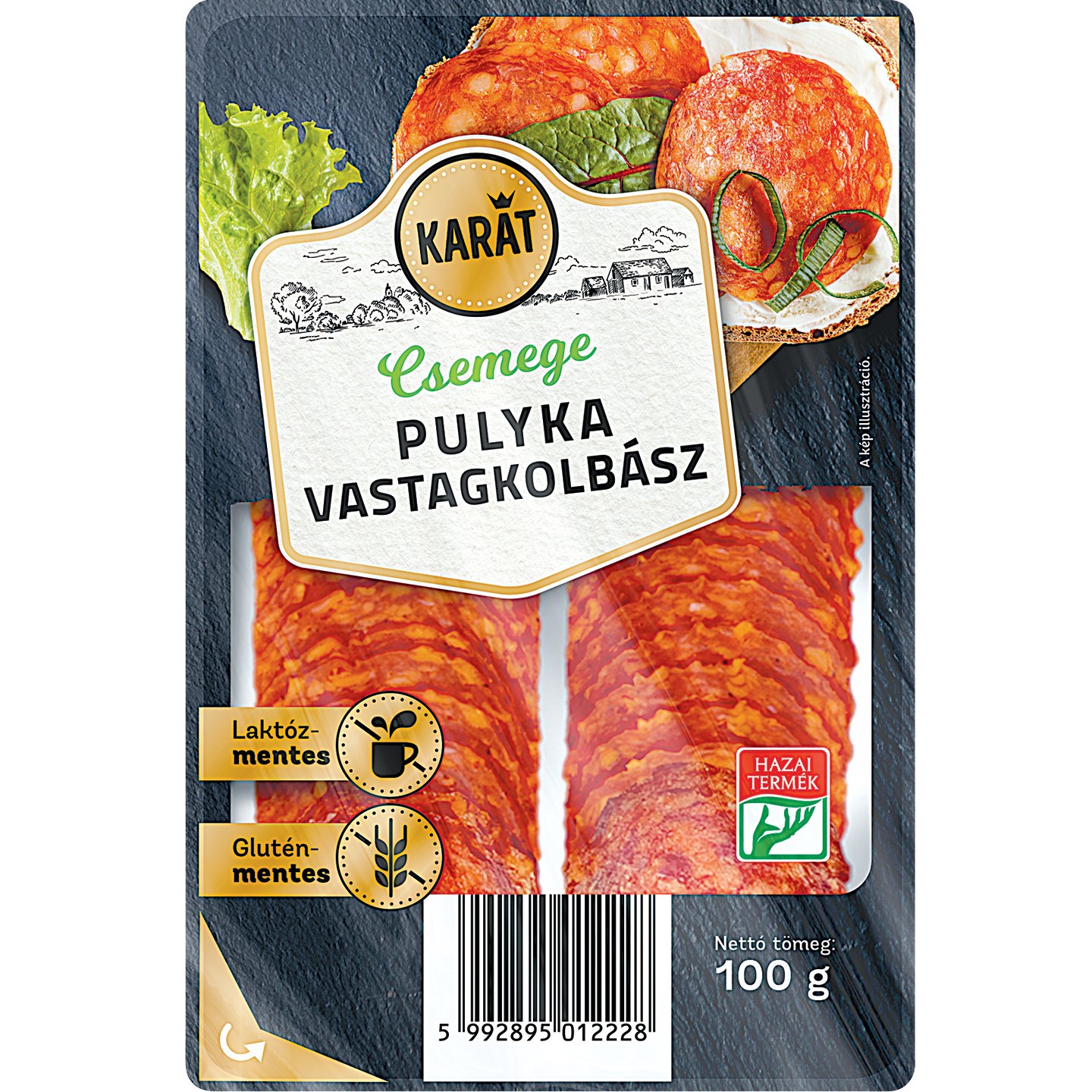 Karát Csemege Pulyka Vastagkolbász