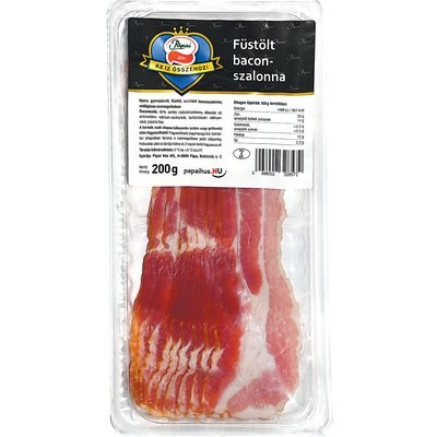 PÁPAI FÜSTÖLT SZELETELT BACON SZALONNA termékképe