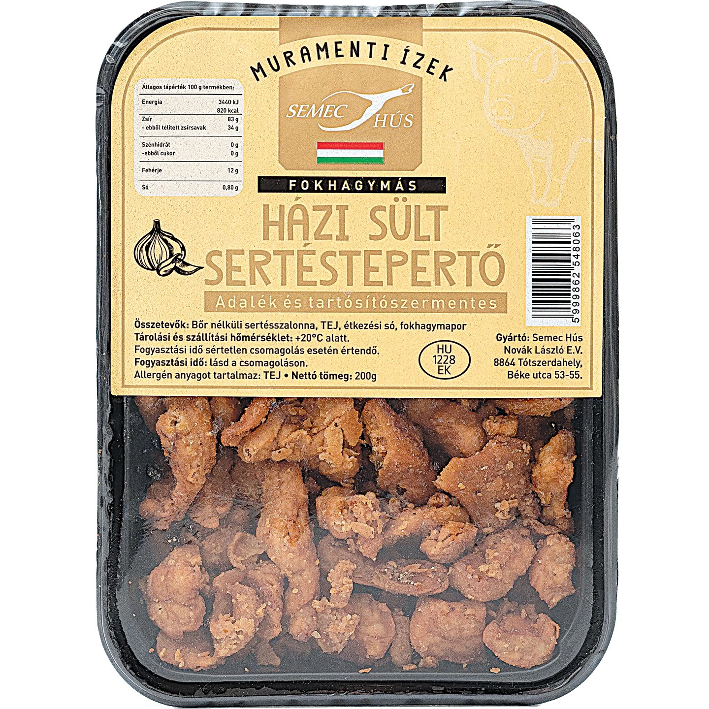 Házi Sült Fokhagymás Sertéstepertő