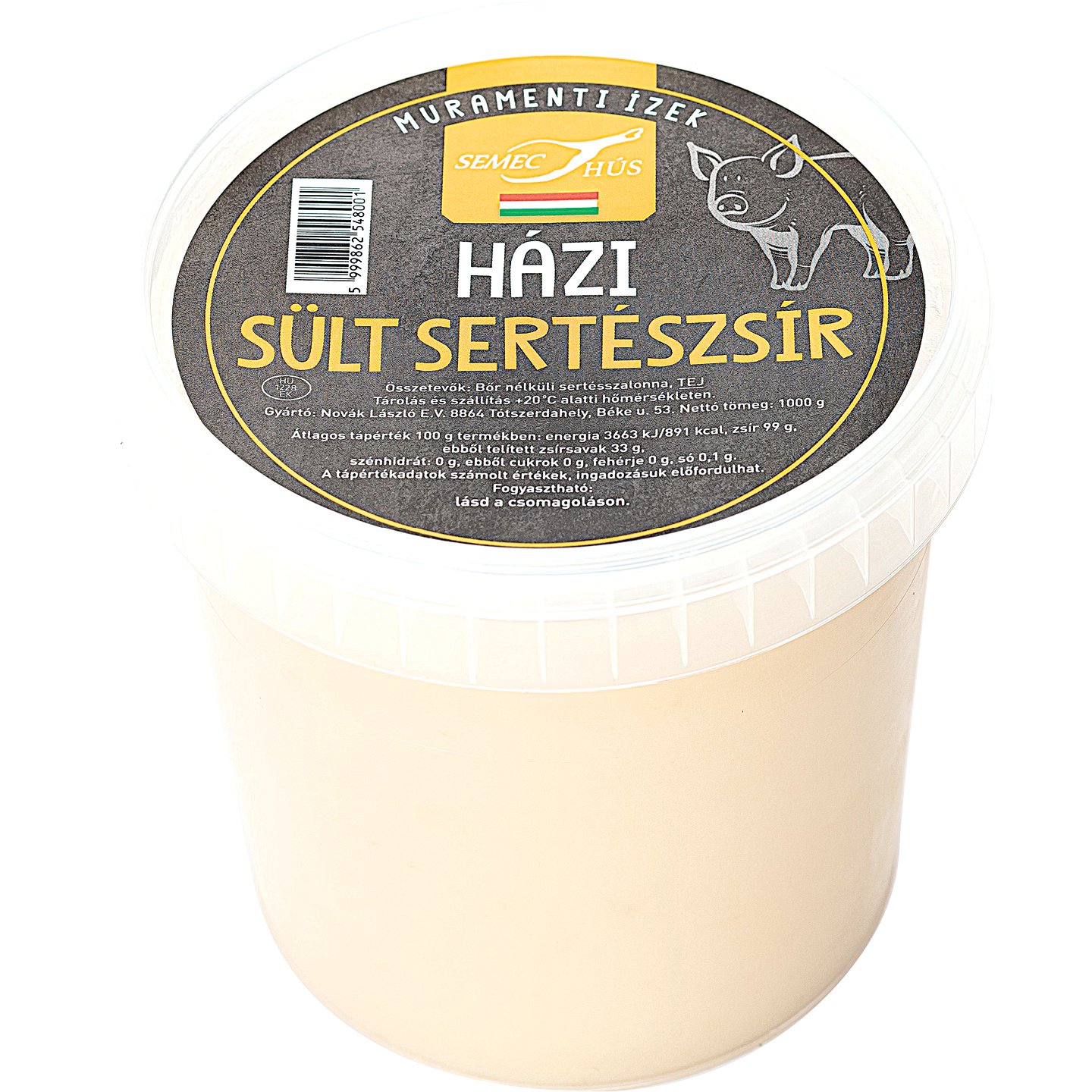 Házi Sült Sertészsír