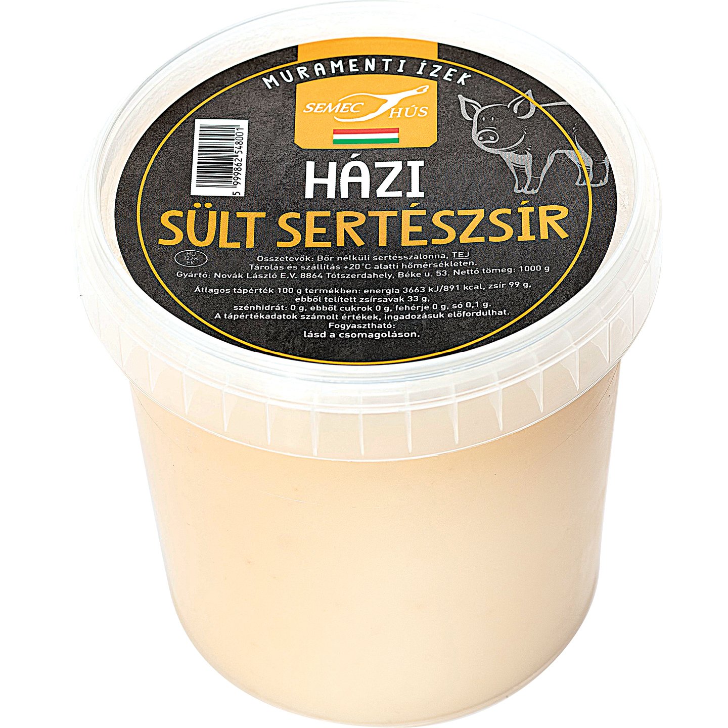 Házi Sült Sertészsír