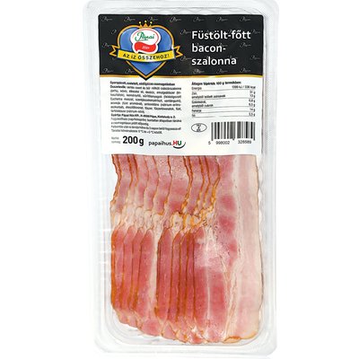 PÁPAI FÜSTÖLT-FŐTT SZELETELT BACON SZALONNA termékképe