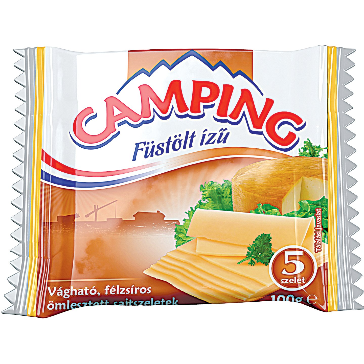 Camping Füst ízű Lapka Sajt