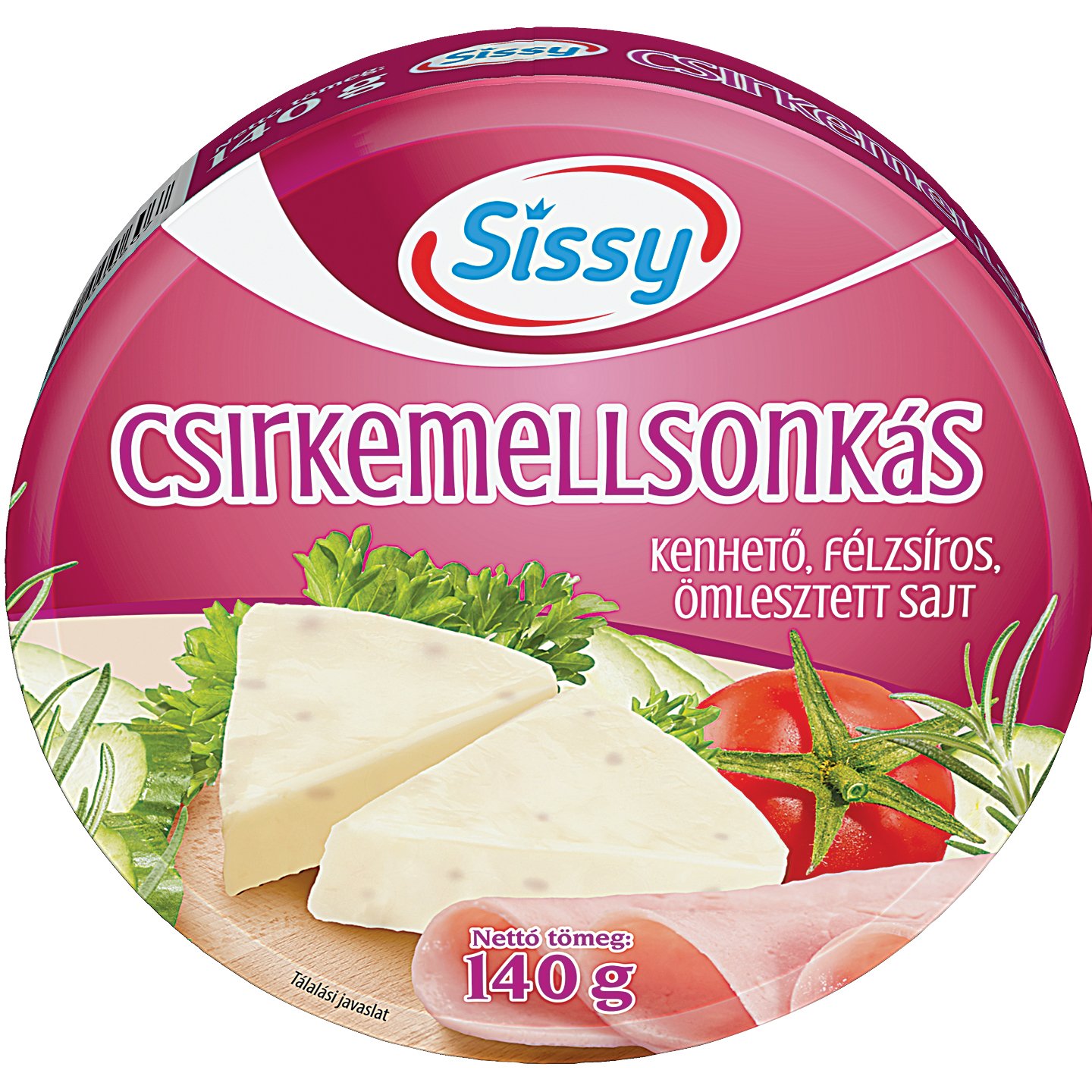 Sissy Csirkemellsonkás ízű Kördobozos Sajt