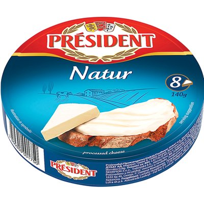 Image of PRÉSIDENT KÖRDOBOZOS NATÚR SAJT