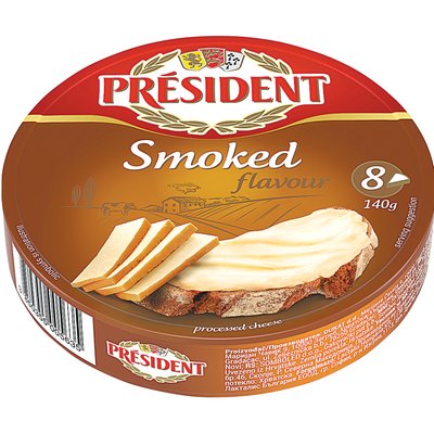 Image of PRÉSIDENT KÖRDOBOZOS FÜSTÖLT SAJT