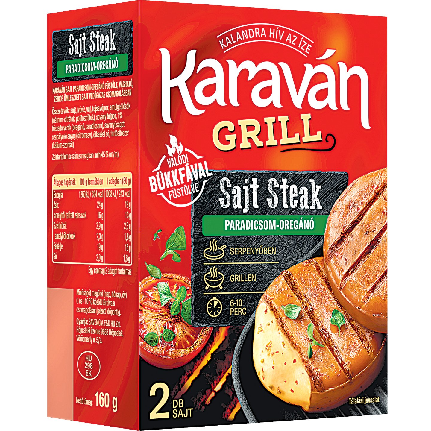 Karaván Paradicsom-oregánó Sajt Steak