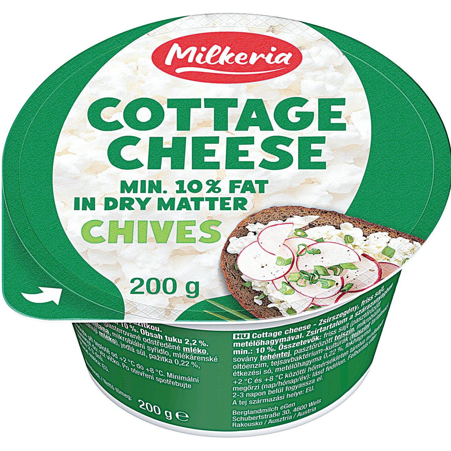 Milkeria Metélőhagymás Cottage Cheese