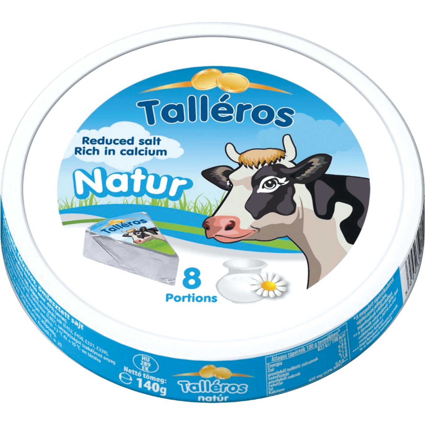 Talléros Natúr Kördobozos Sajt